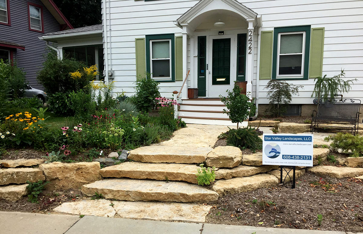 Hardscape front yard